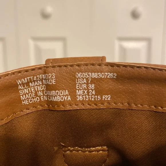 Brown Faux Suede Cowboy bootie - Picture 7 of 7